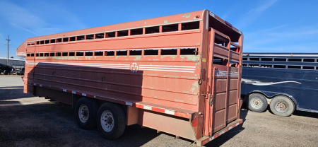 Used 2011 Donahue 6'8" x 22' Stock Trailer