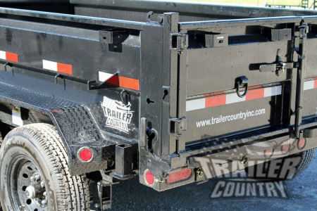 New 2026 New Model 6'x12' Tandem Axle, Bumper Pull, Scissor Hoist Hydraulic Dump Trailer, 7 GA. Floor and 3 Way Combo Spreader Gate.