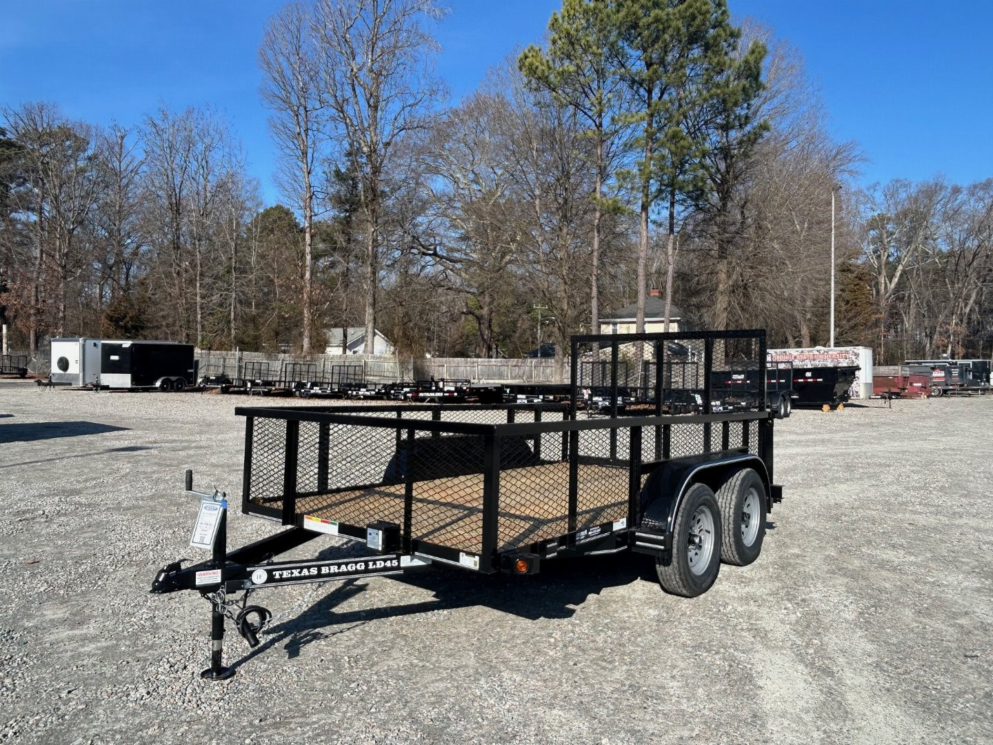 New 2026 Texas Bragg Trailers 12LD w/ 2' Exp Metal Sides & Gate Utility Trailer