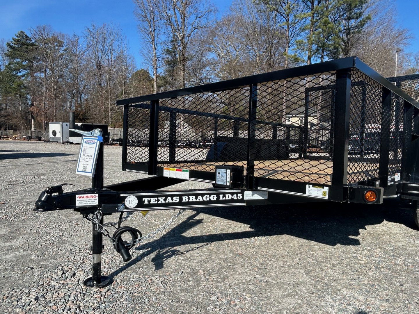 New 2026 Texas Bragg Trailers 12LD w/ 2' Exp Metal Sides & Gate Utility Trailer