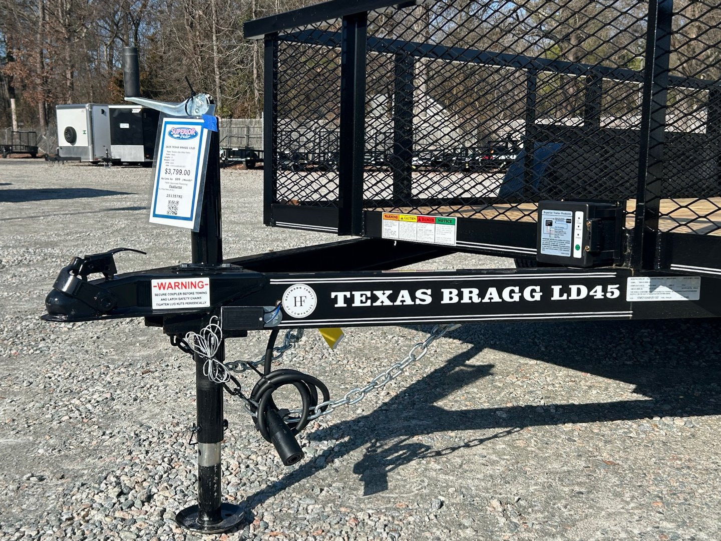 New 2026 Texas Bragg Trailers 12LD w/ 2' Exp Metal Sides & Gate Utility Trailer