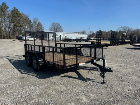 New 2026 Texas Bragg Trailers 12LD w/ 2' Exp Metal Sides & Gate Utility Trailer