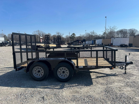 New 2026 Texas Bragg Trailers 12LD w/ 2' Exp Metal Sides & Gate Utility Trailer
