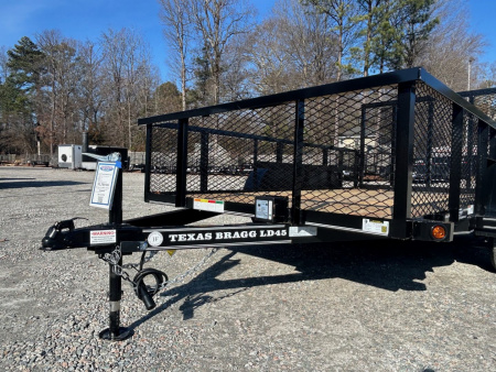 New 2026 Texas Bragg Trailers 12LD w/ 2' Exp Metal Sides & Gate Utility Trailer