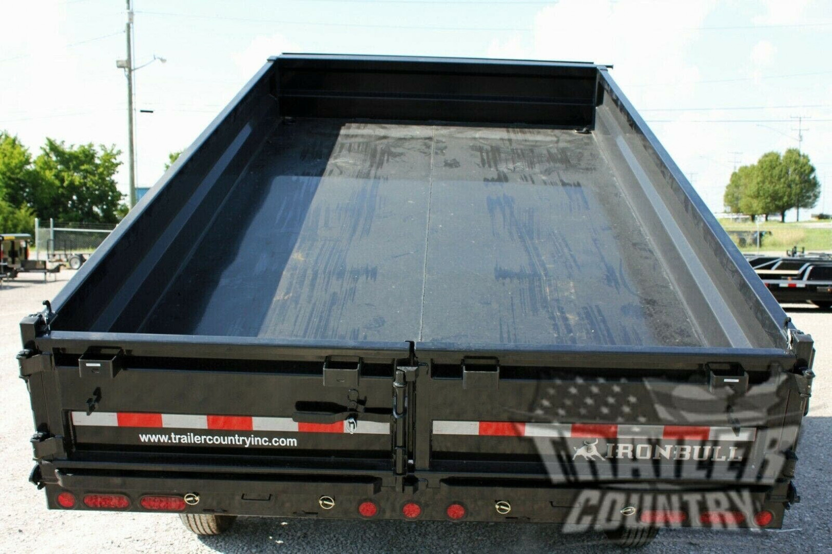 New 2026 New 8' x 14' Iron Bull Scissor Hoist Hydraulic Dump Trailer w/18" High DUAL DROP SIDES, Remote Power Up & Down, and MORE