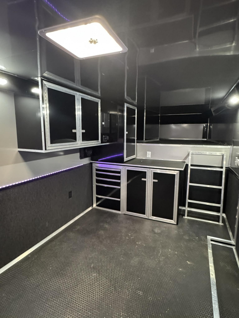 New 2025 RC Trailers 8.5X44 GOOSENECK TRAILER ELECTRIC AWNING Car / Racing Trailer