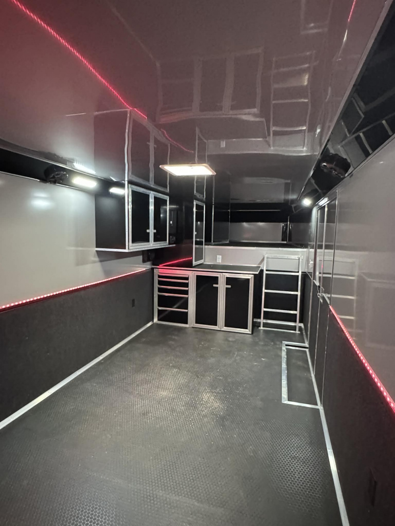 New 2025 RC Trailers 8.5X44 GOOSENECK TRAILER ELECTRIC AWNING Car / Racing Trailer