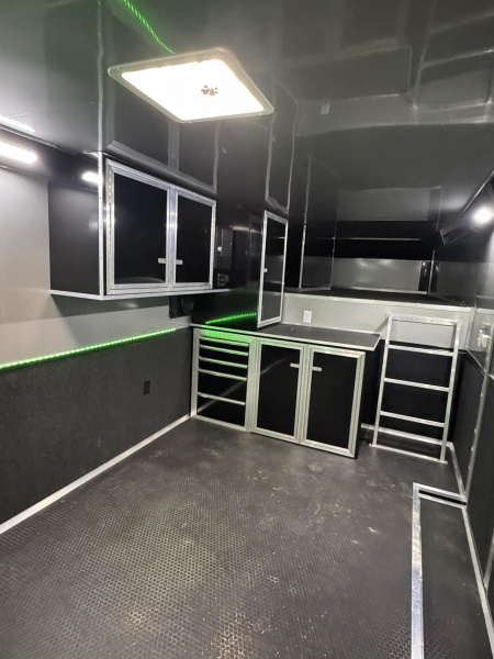 New 2025 RC Trailers 8.5X44 GOOSENECK TRAILER ELECTRIC AWNING Car / Racing Trailer