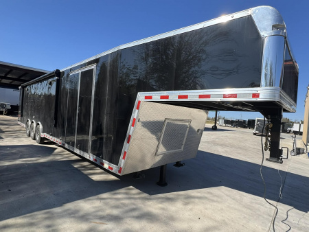 New 2025 RC Trailers 8.5X44 GOOSENECK TRAILER ELECTRIC AWNING Car / Racing Trailer