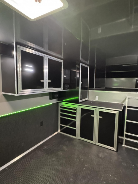 New 2025 RC Trailers 8.5X44 GOOSENECK TRAILER ELECTRIC AWNING Car / Racing Trailer