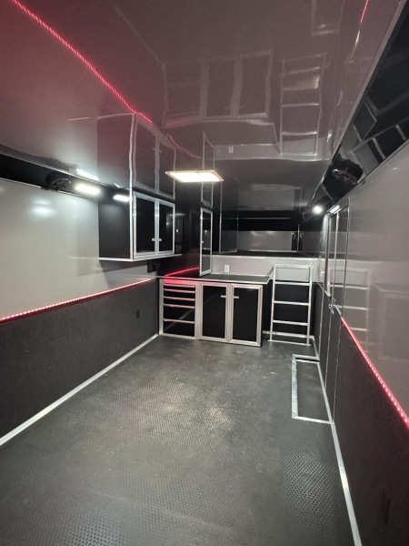 New 2025 RC Trailers 8.5X44 GOOSENECK TRAILER ELECTRIC AWNING Car / Racing Trailer