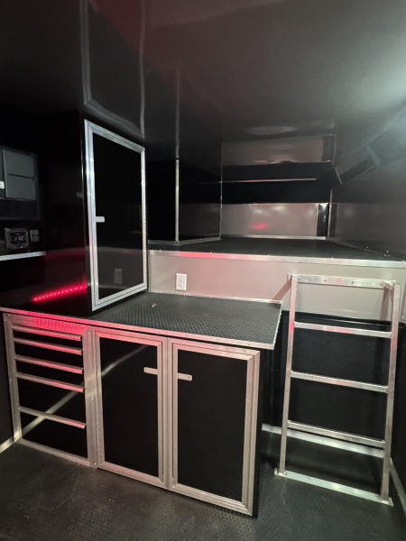 New 2025 RC Trailers 8.5X44 GOOSENECK TRAILER ELECTRIC AWNING Car / Racing Trailer