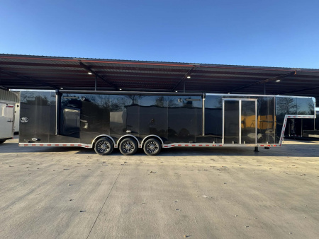 New 2025 RC Trailers 8.5X44 GOOSENECK TRAILER ELECTRIC AWNING Car / Racing Trailer