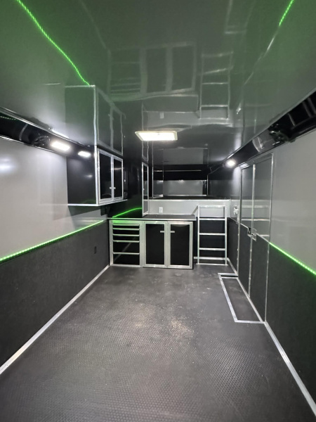 New 2025 RC Trailers 8.5X44 GOOSENECK TRAILER ELECTRIC AWNING Car / Racing Trailer