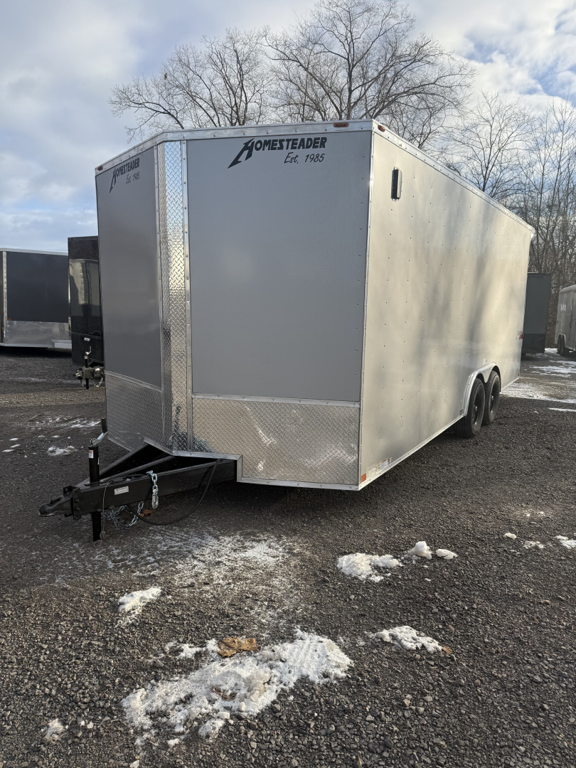 New 2026 Homesteader 8 x 20' UTV Trailer - 84" Interior - 9950# GVWR - Rear Spoiler