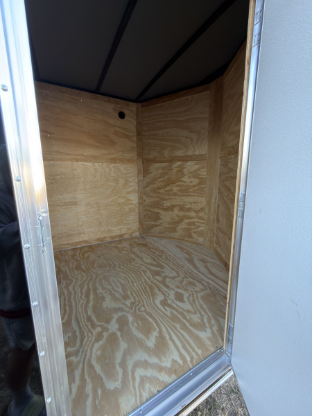 New 2026 Cargo United 7x14TA 7' Tall .080 PolyCor Black Chrome PKG Rear Wing Spoiler Cargo / Enclosed Trailer