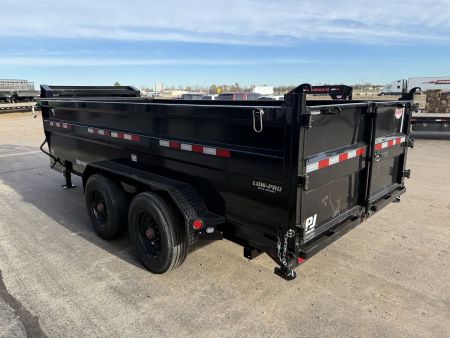 New 2026 PJ 82"x16' GN Tandem Axle HD Low Pro Dump w/ 36" Sides – DE