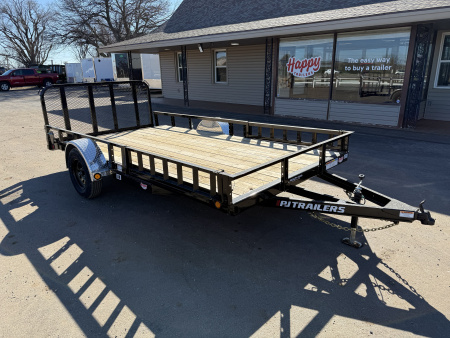 New 2026 PJ 83 x14' Single Axle Utility Trailer - U8