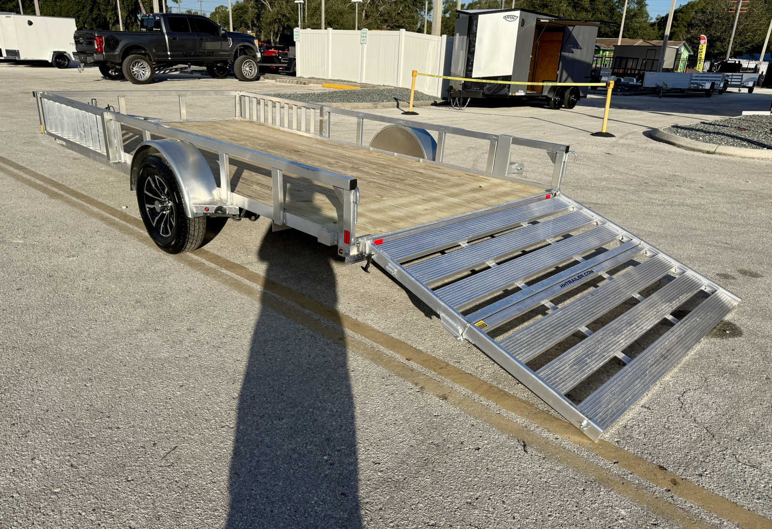 New 2026 H&H Trailers 82x14 Aluminum ATV, 3K Utility Trailer