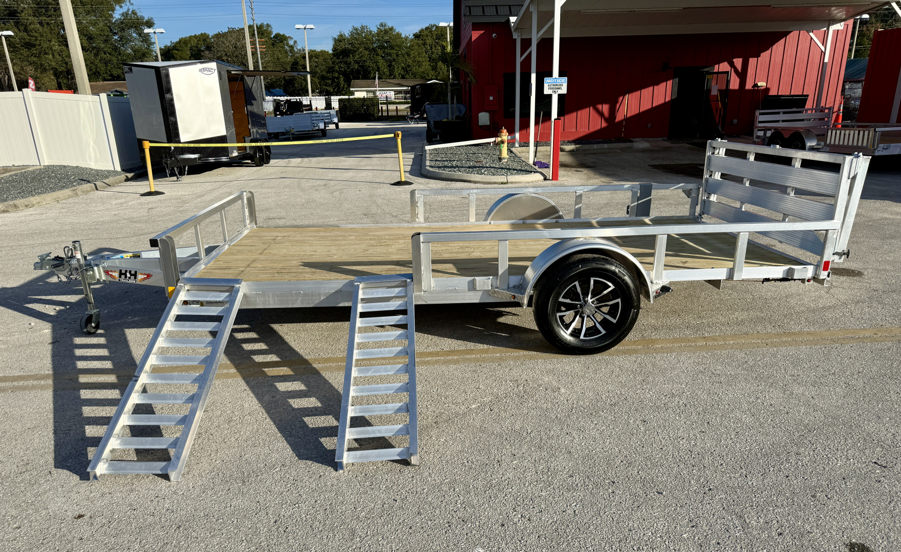 New 2026 H&H Trailers 82x14 Aluminum ATV, 3K Utility Trailer