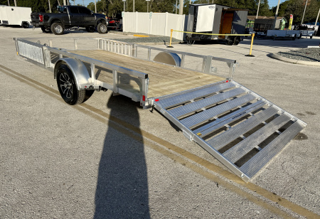 New 2026 H&H Trailers 82x14 Aluminum ATV, 3K Utility Trailer