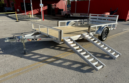 New 2026 H&H Trailers 82x14 Aluminum ATV, 3K Utility Trailer