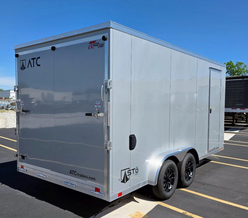 New ATC 7.5 x 16 Sto 400 Aluminum 7' Tall Aluminum Cargo / Enclosed Trailer