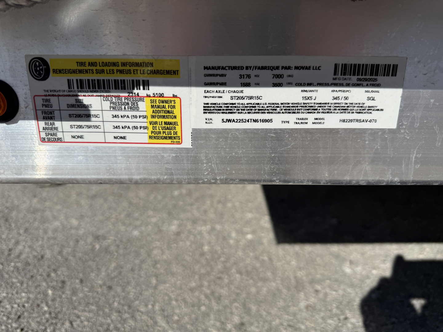 New 2026 H&H Trailers 82x20 Aluminum ATV 7K Utility Trailer