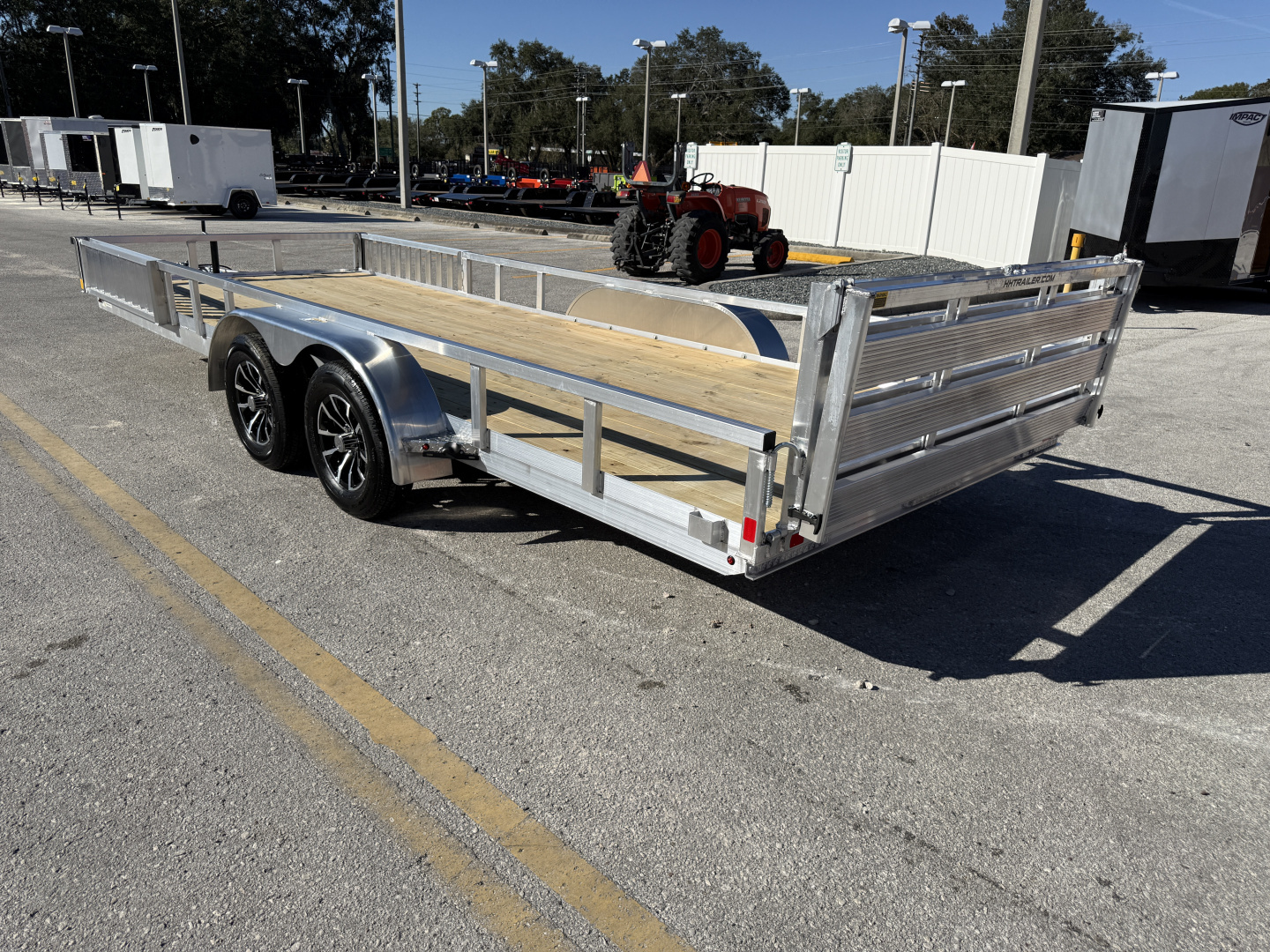 New 2026 H&H Trailers 82x20 Aluminum ATV 7K Utility Trailer
