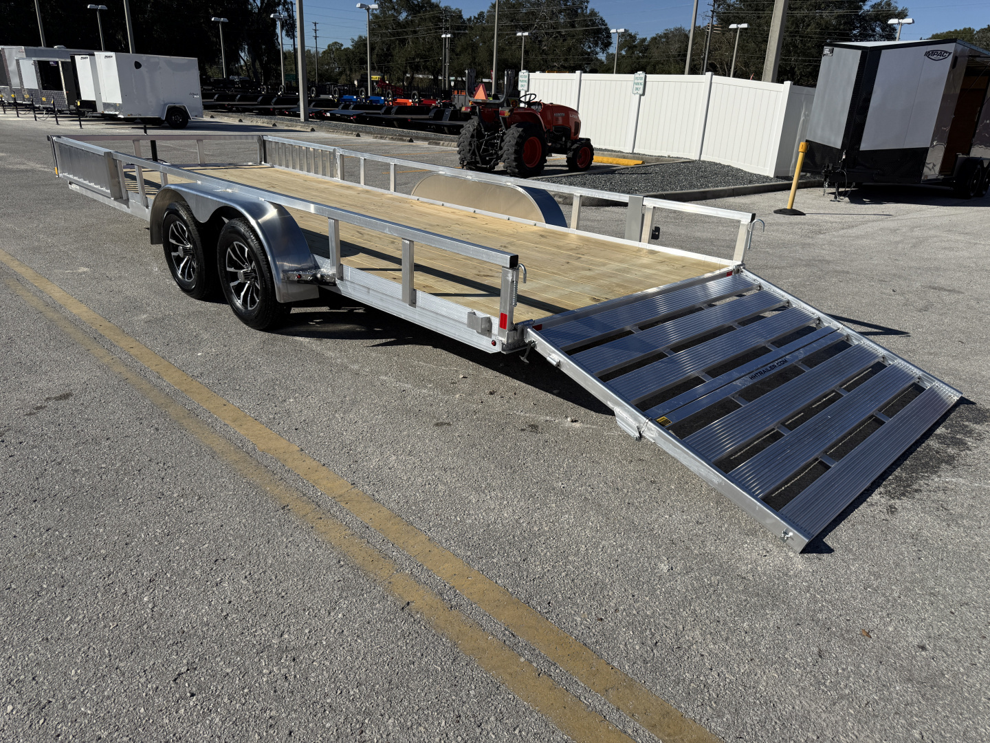 New 2026 H&H Trailers 82x20 Aluminum ATV 7K Utility Trailer