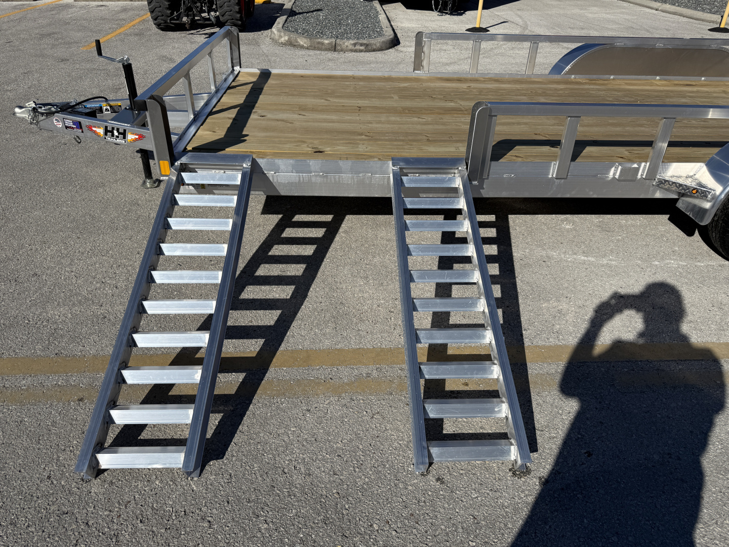 New 2026 H&H Trailers 82x20 Aluminum ATV 7K Utility Trailer