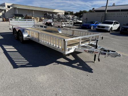 New 2026 H&H Trailers 82x20 Aluminum ATV 7K Utility Trailer
