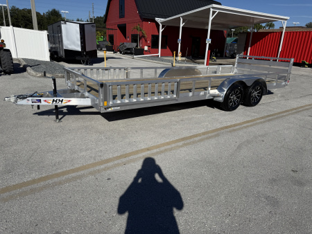 New 2026 H&H Trailers 82x20 Aluminum ATV 7K Utility Trailer
