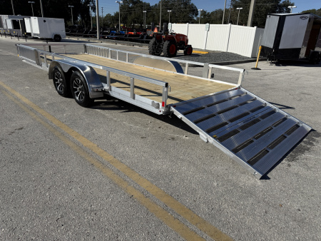 New 2026 H&H Trailers 82x20 Aluminum ATV 7K Utility Trailer