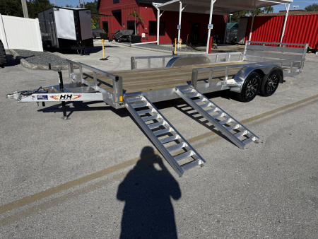New 2026 H&H Trailers 82x20 Aluminum ATV 7K Utility Trailer