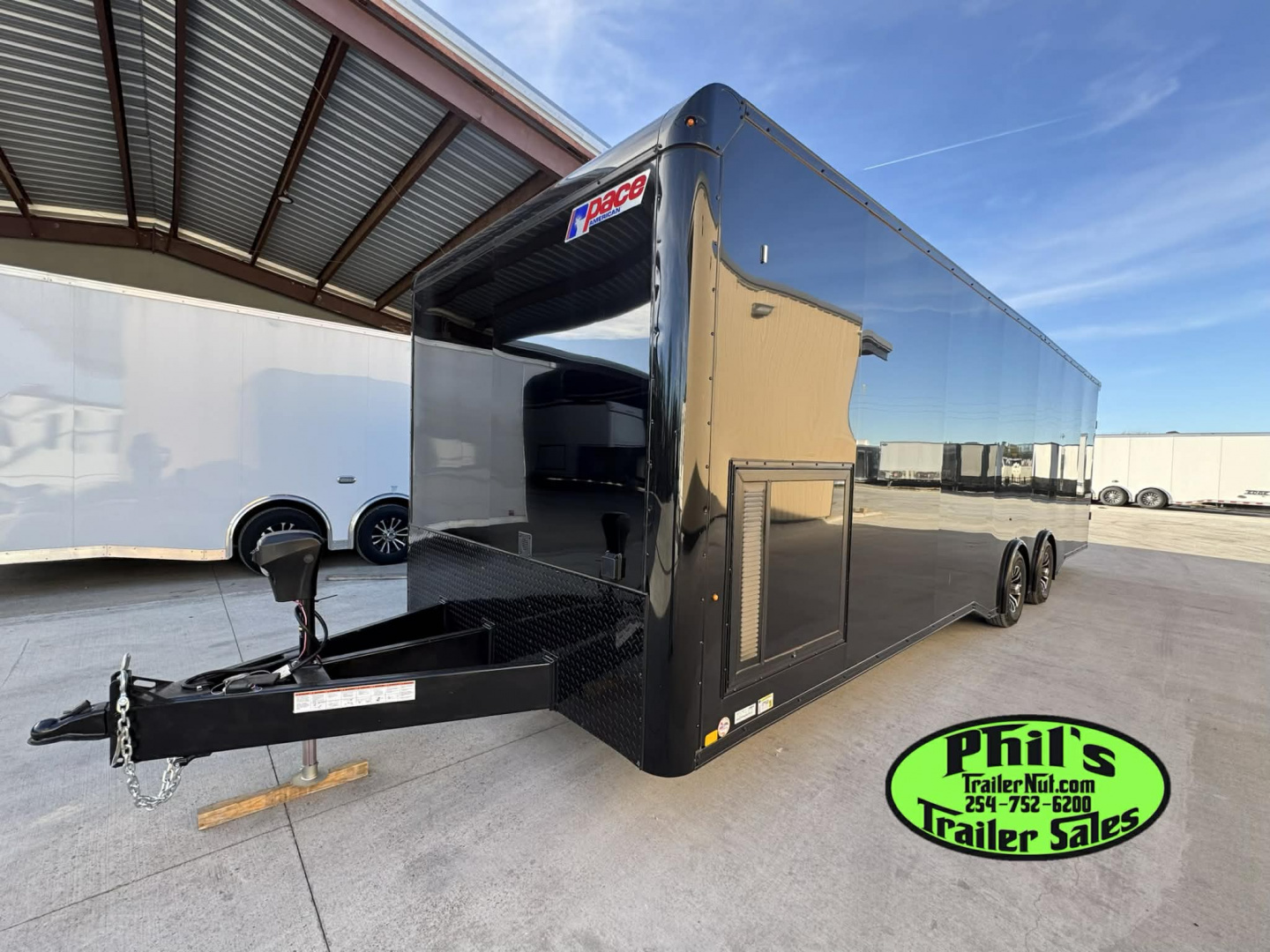 New Pace American 8.5X28 Car / Racing Trailer ENCLOSED CAR HAULER UPGRADED .080 EXTERIOR & REAR WING