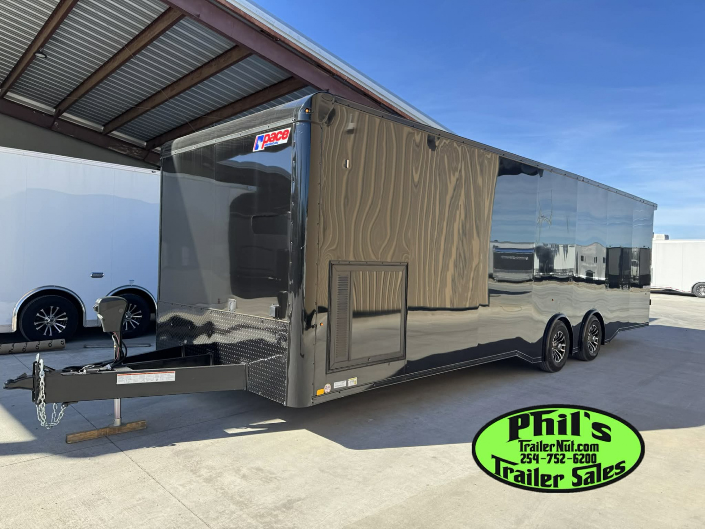 New Pace American 8.5X28 Car / Racing Trailer ENCLOSED CAR HAULER UPGRADED .080 EXTERIOR & REAR WING
