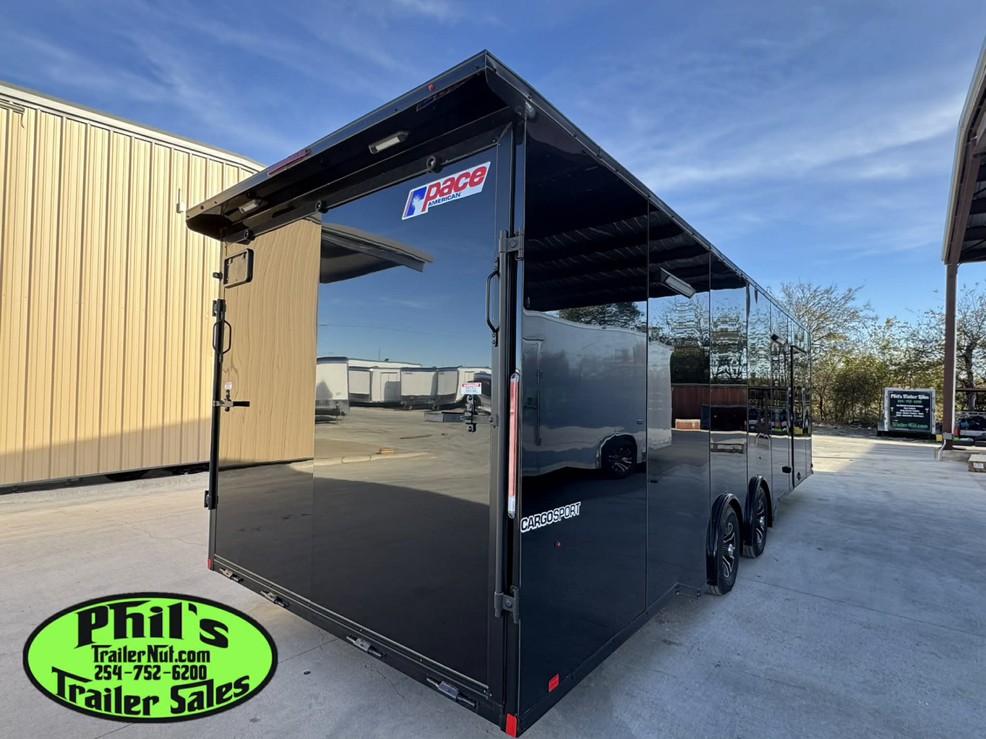 New Pace American 8.5X28 Car / Racing Trailer ENCLOSED CAR HAULER UPGRADED .080 EXTERIOR & REAR WING