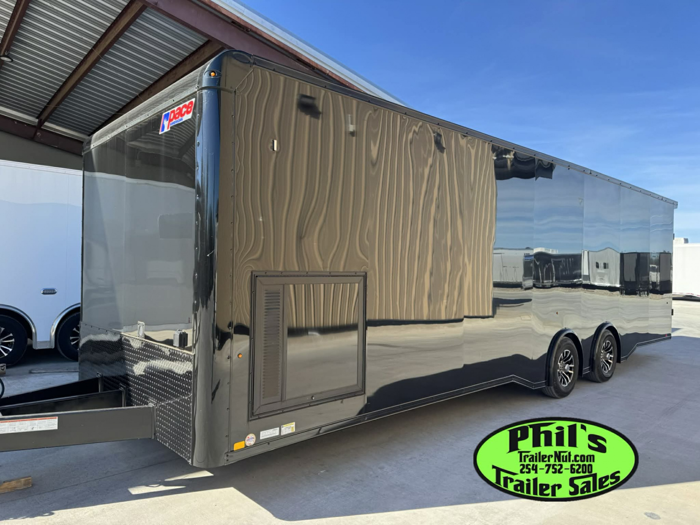 New Pace American 8.5X28 Car / Racing Trailer ENCLOSED CAR HAULER UPGRADED .080 EXTERIOR & REAR WING