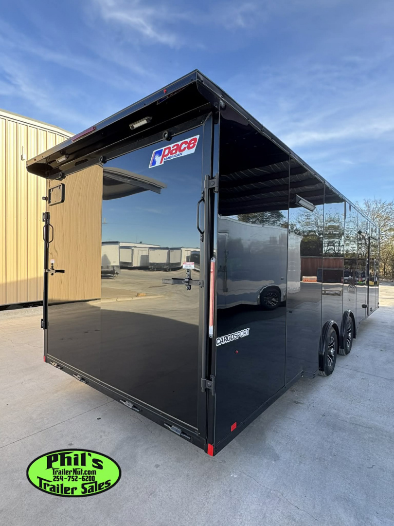 New Pace American 8.5X28 Car / Racing Trailer ENCLOSED CAR HAULER UPGRADED .080 EXTERIOR & REAR WING