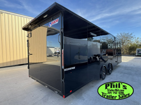 New Pace American 8.5X28 Car / Racing Trailer ENCLOSED CAR HAULER UPGRADED .080 EXTERIOR & REAR WING
