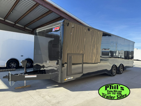 New Pace American 8.5X28 Car / Racing Trailer ENCLOSED CAR HAULER UPGRADED .080 EXTERIOR & REAR WING