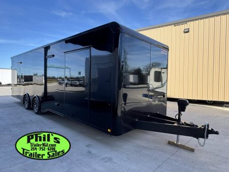 New Pace American 8.5X28 Car / Racing Trailer ENCLOSED CAR HAULER UPGRADED .080 EXTERIOR & REAR WING