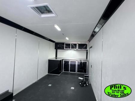 New Pace American 8.5X28 Car / Racing Trailer ENCLOSED CAR HAULER UPGRADED .080 EXTERIOR & REAR WING
