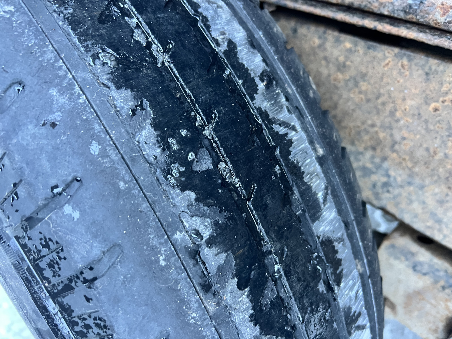 Used 2008 PJ 14ft Dump Trailer 2-7000 lb axles =14K