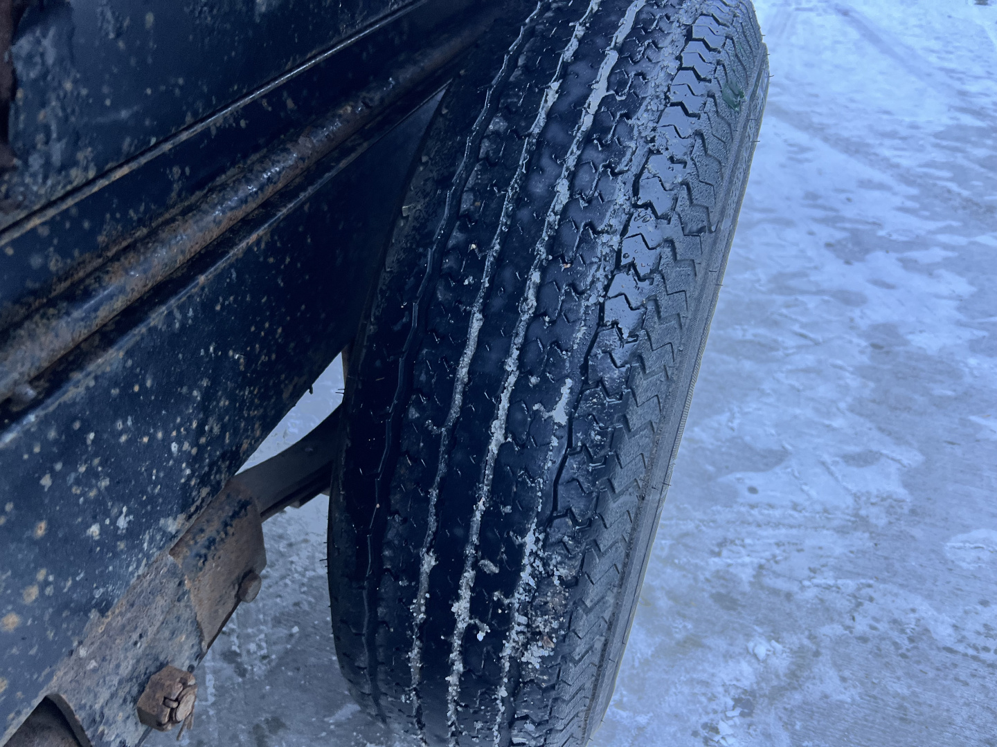 Used 2008 PJ 14ft Dump Trailer 2-7000 lb axles =14K