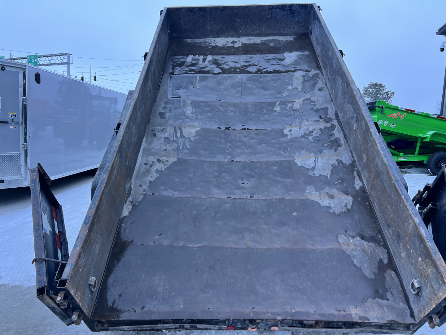 Used 2008 PJ 14ft Dump Trailer 2-7000 lb axles =14K