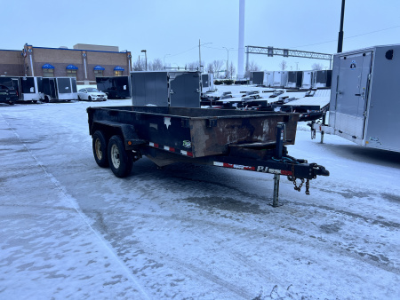 Used 2008 PJ 14ft Dump Trailer 2-7000 lb axles =14K