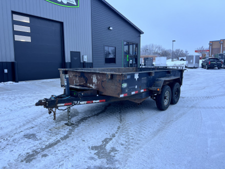 Used 2008 PJ 14ft Dump Trailer 2-7000 lb axles =14K