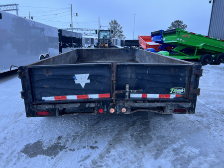Used 2008 PJ 14ft Dump Trailer 2-7000 lb axles =14K